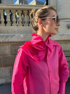 Fuchsia cotton blouse