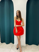 Load image into Gallery viewer, Red mini dress