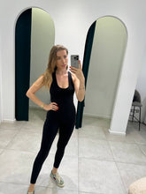 Load image into Gallery viewer, Black backless jumpsuit