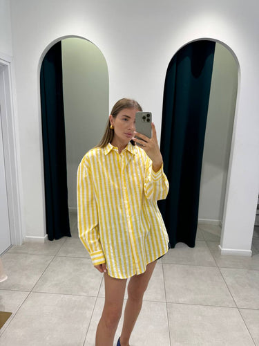 Cotton yellow shirt