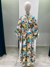 Load image into Gallery viewer, Colorful maxi shirt-dress