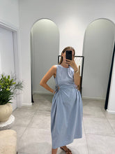 Load image into Gallery viewer, Lilac dress with cuts on the side