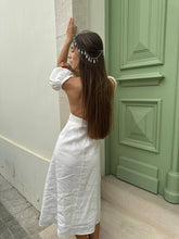 Load image into Gallery viewer, Backless linen dress