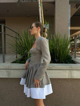 Load image into Gallery viewer, Grey dress with bolero jacket