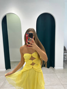 Mini yellow dress