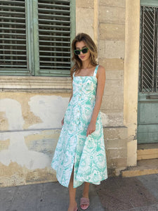 Cotton midi dress