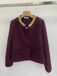 Purple lurex blazer