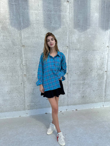 Blue oversized shirt